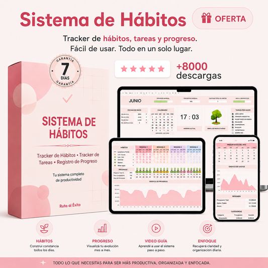 👑 Tracker de Hábitos: Video Guía +Reto