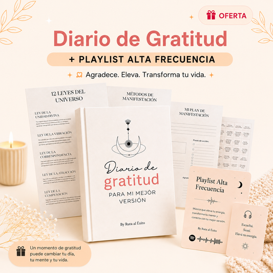 ✍🏼✨Diario de Gratitud + Playlist Alta Frecuencia